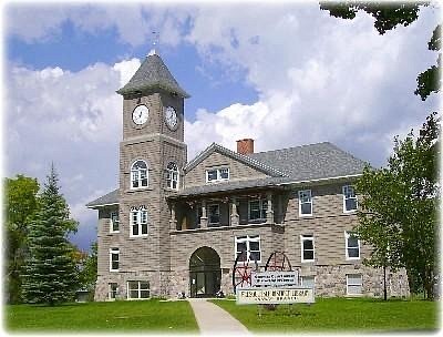 The restored Historical Onaway Courthouse