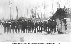 Lumberjacks near Onaway Michigan